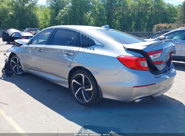 1HGCV1F33KA004550 2019 HONDA ACCORD Серебряный Задняя левая четверть