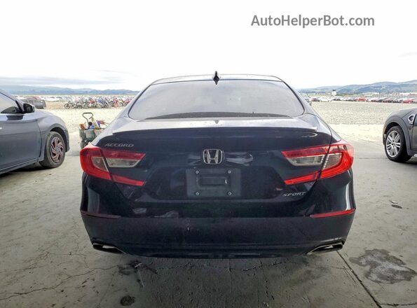 1HGCV1F33KA044935 2019 HONDA ACCORD Черный Вид сзади