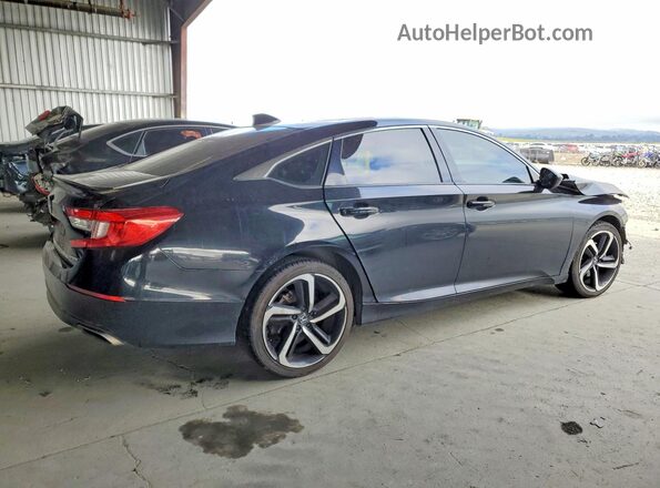 1HGCV1F33KA044935 2019 HONDA ACCORD Черный Задняя правая четверть