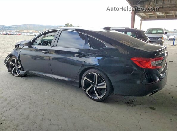 1HGCV1F33KA044935 2019 HONDA ACCORD Черный Задняя левая четверть