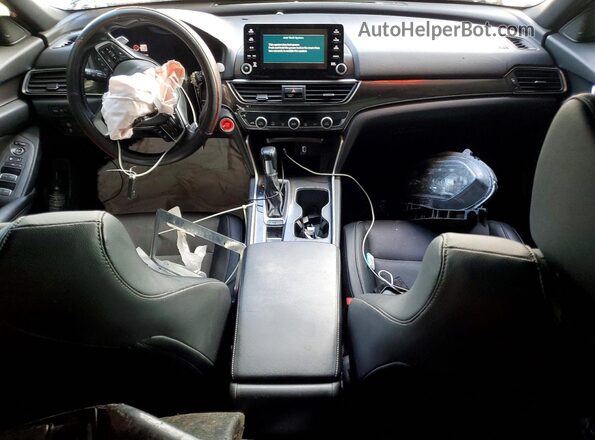 1HGCV1F33KA044935 2019 HONDA ACCORD Черный Вид панели приборов