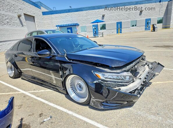 1HGCV1F33KA065851 2019 HONDA ACCORD Black Delantero derecho