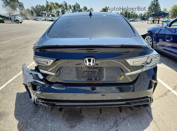 1HGCV1F33KA065851 2019 HONDA ACCORD Black Vista trasera