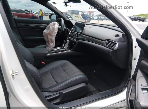 1HGCV1F33KA082181 2019 HONDA ACCORD White Front interior view