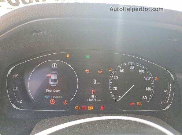 1HGCV1F33NA050836 2022 HONDA ACCORD Белый Вид щитка приборов