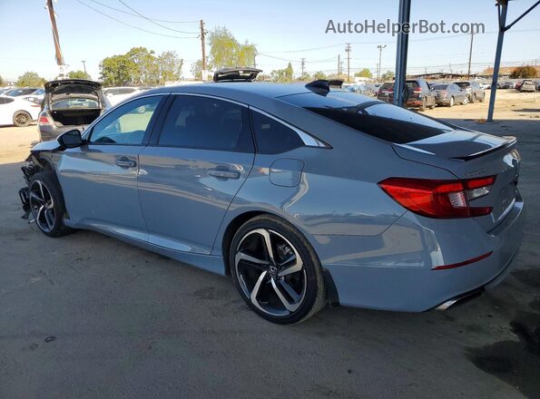 1HGCV1F33NA117340 2022 HONDA ACCORD Серый Задняя левая четверть