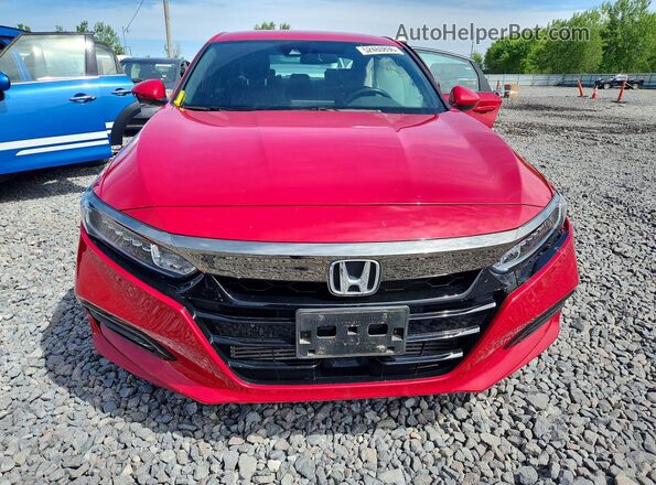 1HGCV1F34JA217912 2018 HONDA ACCORD Burgundy Դիմացի տեսք