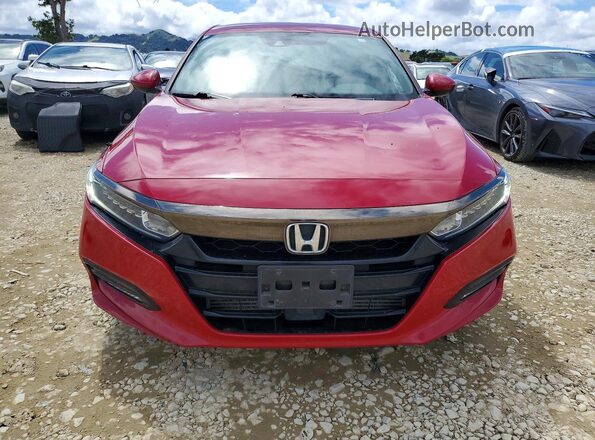 1HGCV1F34KA067754 2019 HONDA ACCORD Red Vista frontal