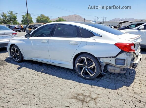 1HGCV1F34KA152769 2019 HONDA ACCORD Белый Задняя левая четверть