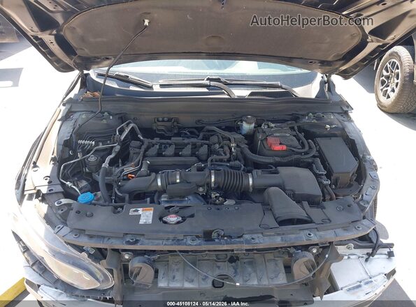 1HGCV1F34MA124909 2021 HONDA ACCORD Черный Вид сзади