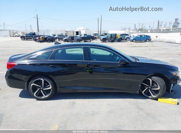 1HGCV1F34MA124909 2021 HONDA ACCORD Черный Панорамный вид салона 360°