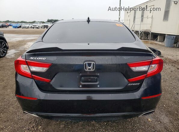 1HGCV1F34NA086745 2022 HONDA ACCORD Черный Вид сзади