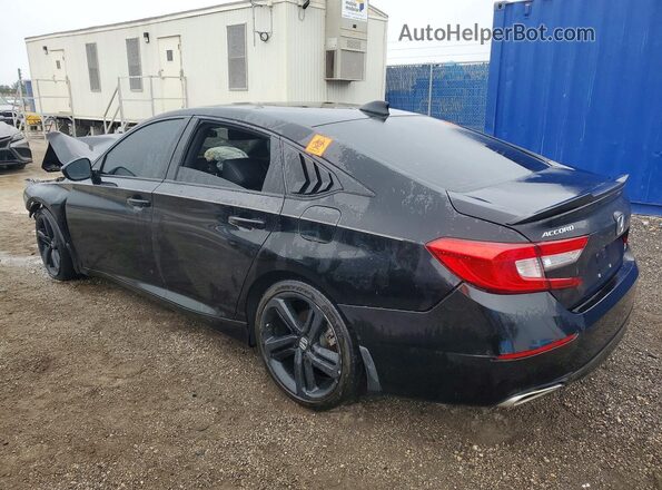 1HGCV1F34NA086745 2022 HONDA ACCORD Черный Задняя левая четверть