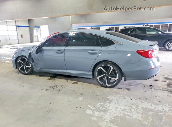 1HGCV1F34NA092450 2022 HONDA ACCORD Blue Tył lewy