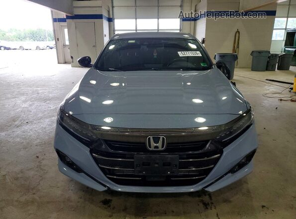 1HGCV1F34NA092450 2022 HONDA ACCORD Blue Widok z przodu