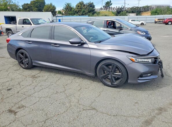 1HGCV1F35KA119120 2019 HONDA ACCORD Charcoal Delantero derecho