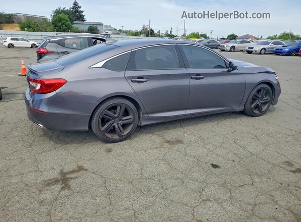 1HGCV1F35KA119120 2019 HONDA ACCORD Charcoal Trasero derecho