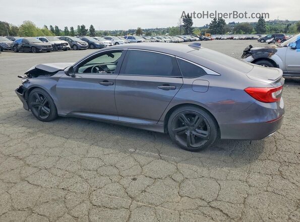 1HGCV1F35KA119120 2019 HONDA ACCORD Charcoal Trasero izquierdo