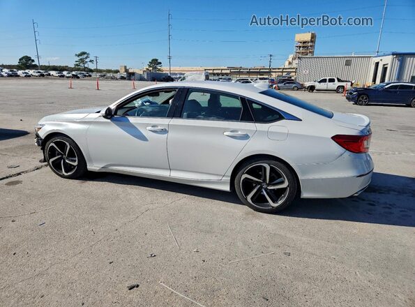 1HGCV1F35KA141389 2019 HONDA ACCORD White Հետևի ձախ