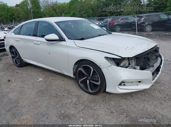 1HGCV1F35LA041312 2020 HONDA ACCORD Белый Передняя правая четверть
