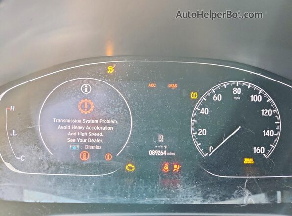 1HGCV1F35LA084077 2020 HONDA ACCORD Silver Вид щитка приладів