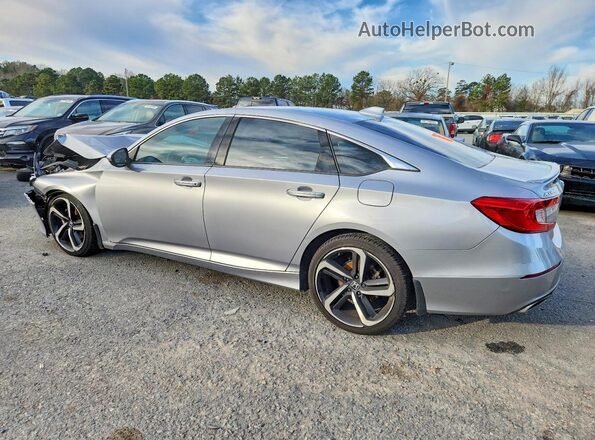 1HGCV1F35LA084077 2020 HONDA ACCORD Silver Задня ліва чверть