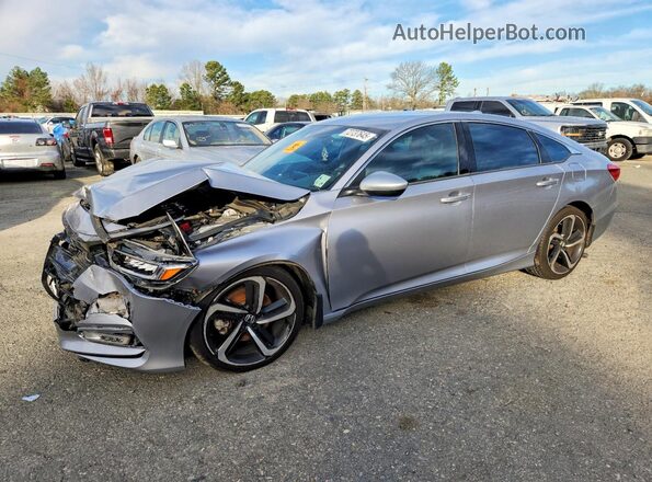 1HGCV1F35LA084077 2020 HONDA ACCORD Silver Передня ліва чверть