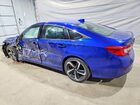 2018 Honda Accord Sport Blue vin: 1HGCV1F36JA220147