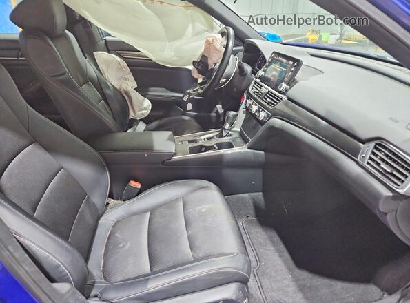 1HGCV1F36JA220147 2018 HONDA ACCORD Blue Front interior view