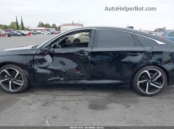 1HGCV1F36LA016581 2020 HONDA ACCORD Black Панорамний вид салону 360°