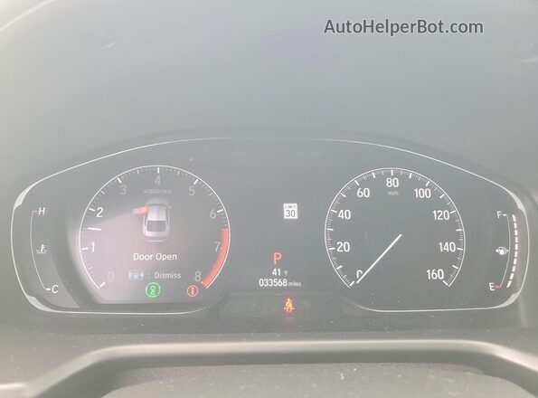 1HGCV1F36LA155089 2020 HONDA ACCORD White Widok zestawu wskaźników