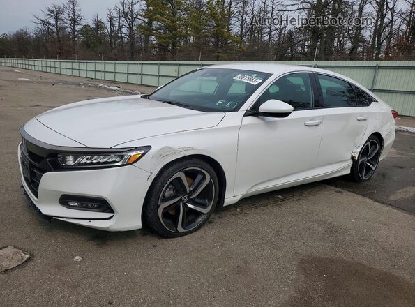 1HGCV1F36LA155089 2020 HONDA ACCORD White Przód lewy