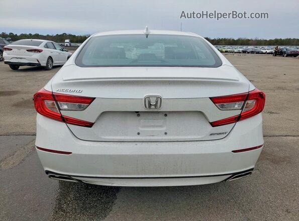 1HGCV1F36LA155089 2020 HONDA ACCORD White Widok z tyłu