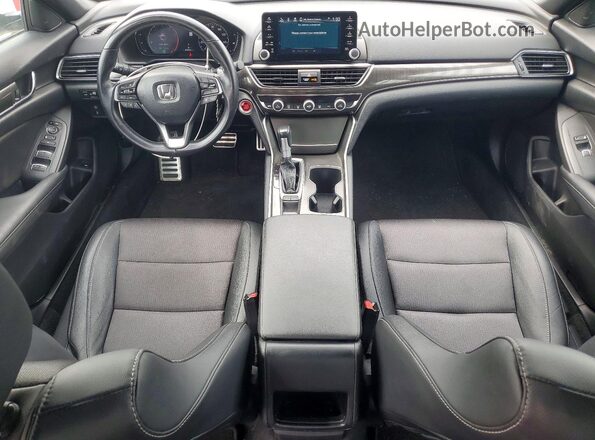 1HGCV1F36LA155089 2020 HONDA ACCORD White Widok deski rozdzielczej