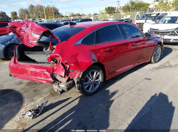 1HGCV1F36MA080492 2021 HONDA ACCORD Красный Задняя правая четверть