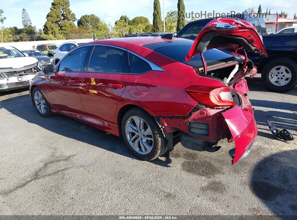 1HGCV1F36MA080492 2021 HONDA ACCORD Красный Задняя левая четверть