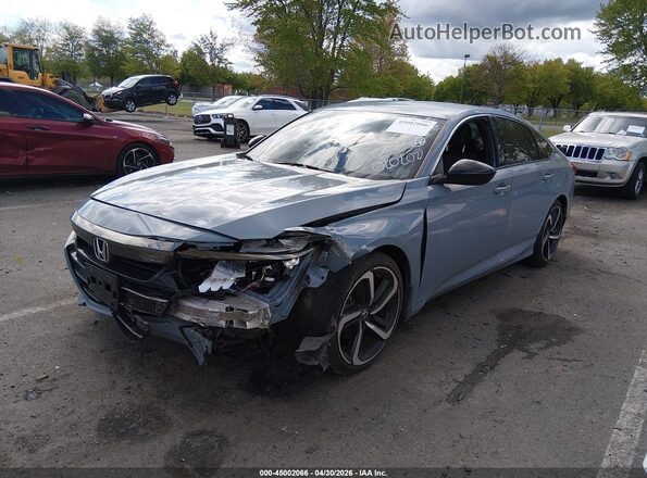 1HGCV1F36NA020200 2022 HONDA ACCORD Бирюзовый Передняя левая четверть