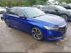 2022 Honda Accord Sport Синий vin: 1HGCV1F36NA039913
