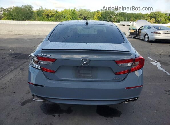 1HGCV1F36NA097651 2022 HONDA ACCORD Gray Հետևի տեսք