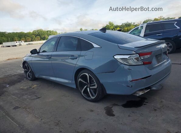 1HGCV1F36NA097651 2022 HONDA ACCORD Gray Հետևի ձախ