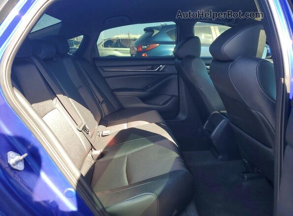 1HGCV1F37LA088633 2020 HONDA ACCORD Blue Widok tylnych siedzeń