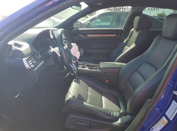 1HGCV1F37LA088633 2020 HONDA ACCORD Blue Widok wnętrza z przodu