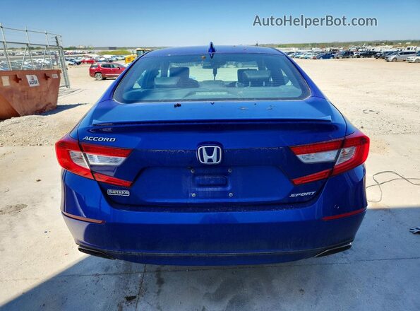 1HGCV1F37LA103731 2020 HONDA ACCORD Blue Widok z tyłu