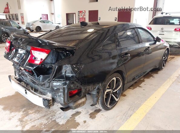 1HGCV1F37LA120304 2020 HONDA ACCORD Черный Задняя правая четверть