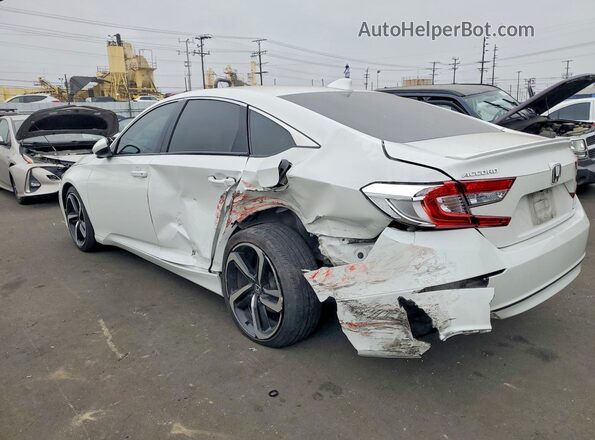 1HGCV1F38JA048154 2018 HONDA ACCORD White Tył lewy
