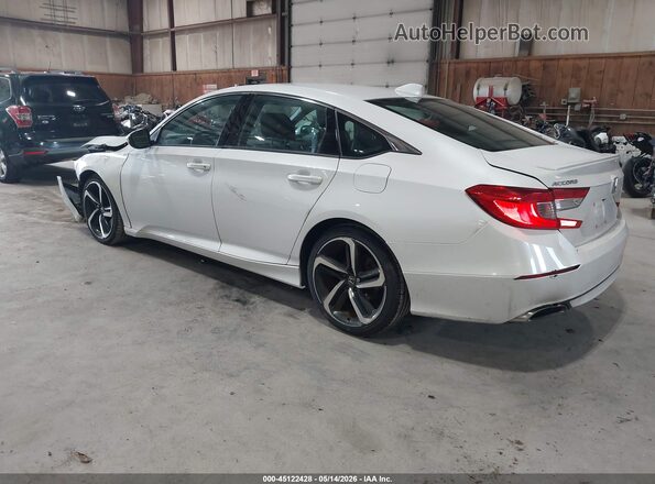 1HGCV1F38JA069800 2018 HONDA ACCORD White Tył lewy