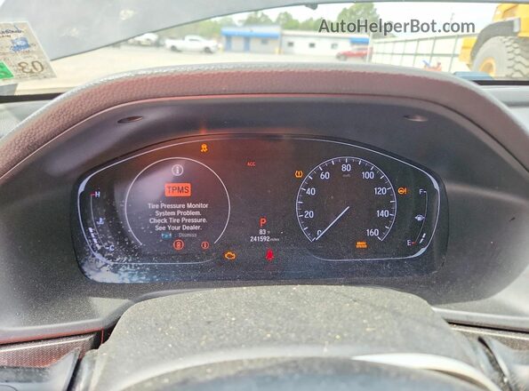 1HGCV1F38JA205147 2018 HONDA ACCORD Black Вид щитка приладів