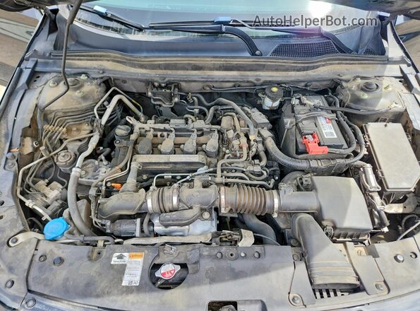 1HGCV1F38JA205147 2018 HONDA ACCORD Black Вид задньої частини салону
