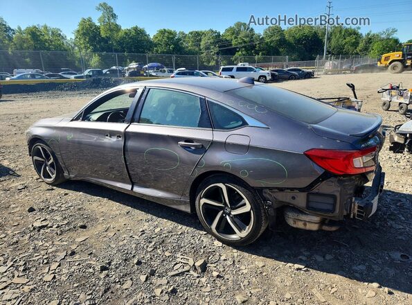 1HGCV1F38JA228282 2018 HONDA ACCORD Gray უკანა მარცხენა