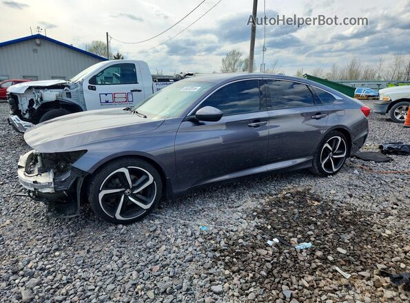 1HGCV1F38LA021278 2020 HONDA ACCORD Серый Передняя левая четверть